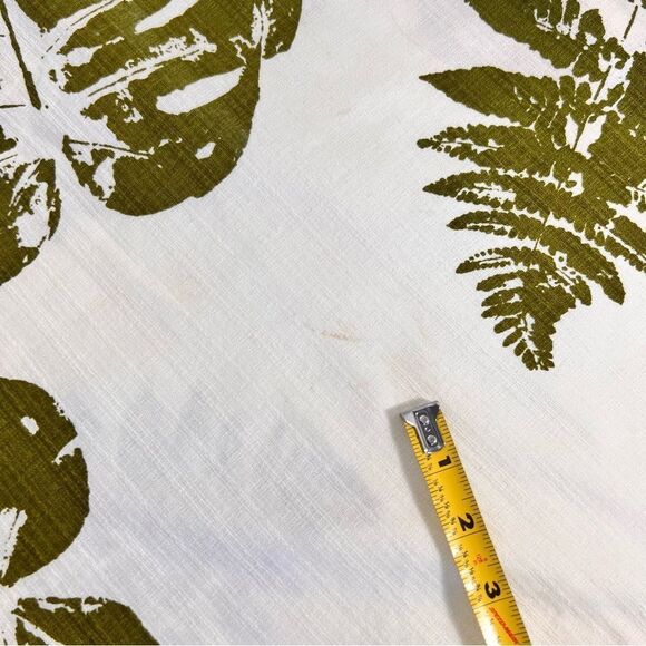 Vintage 60’s Iolani Monstera Print Bark Cloth Hawaiian Shirt - Picture 9 of 12